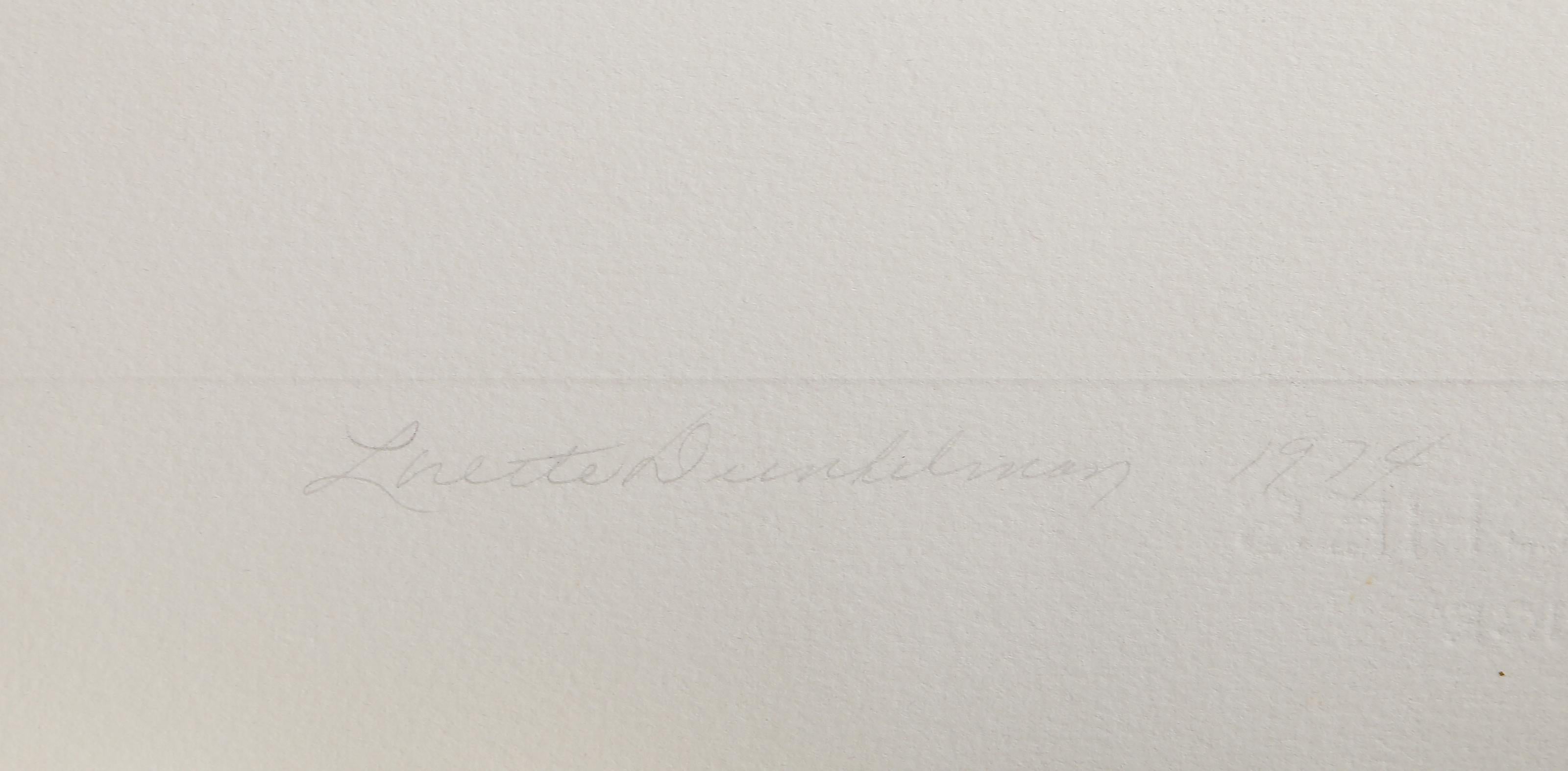 Little Queen, Minimalist Geometric Abstract Etching by Loretta Dunkelman For Sale 1