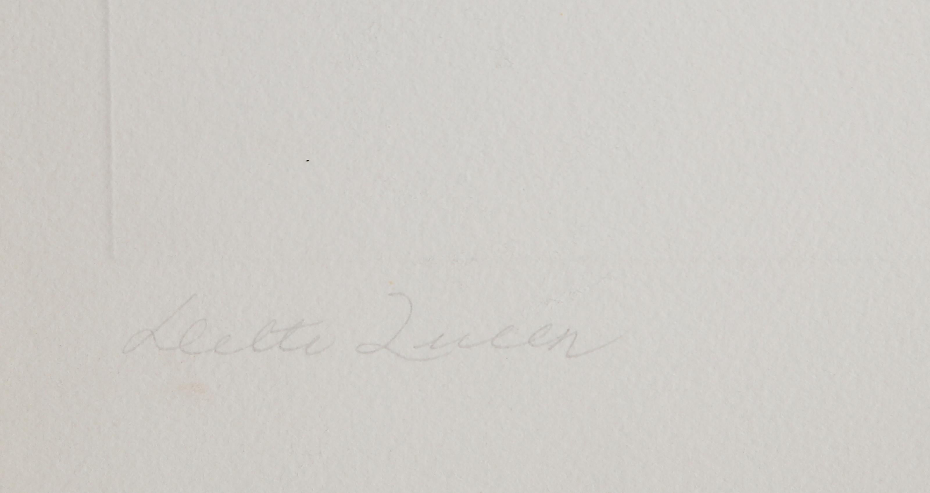 Little Queen, Minimalist Geometric Abstract Etching by Loretta Dunkelman For Sale 2