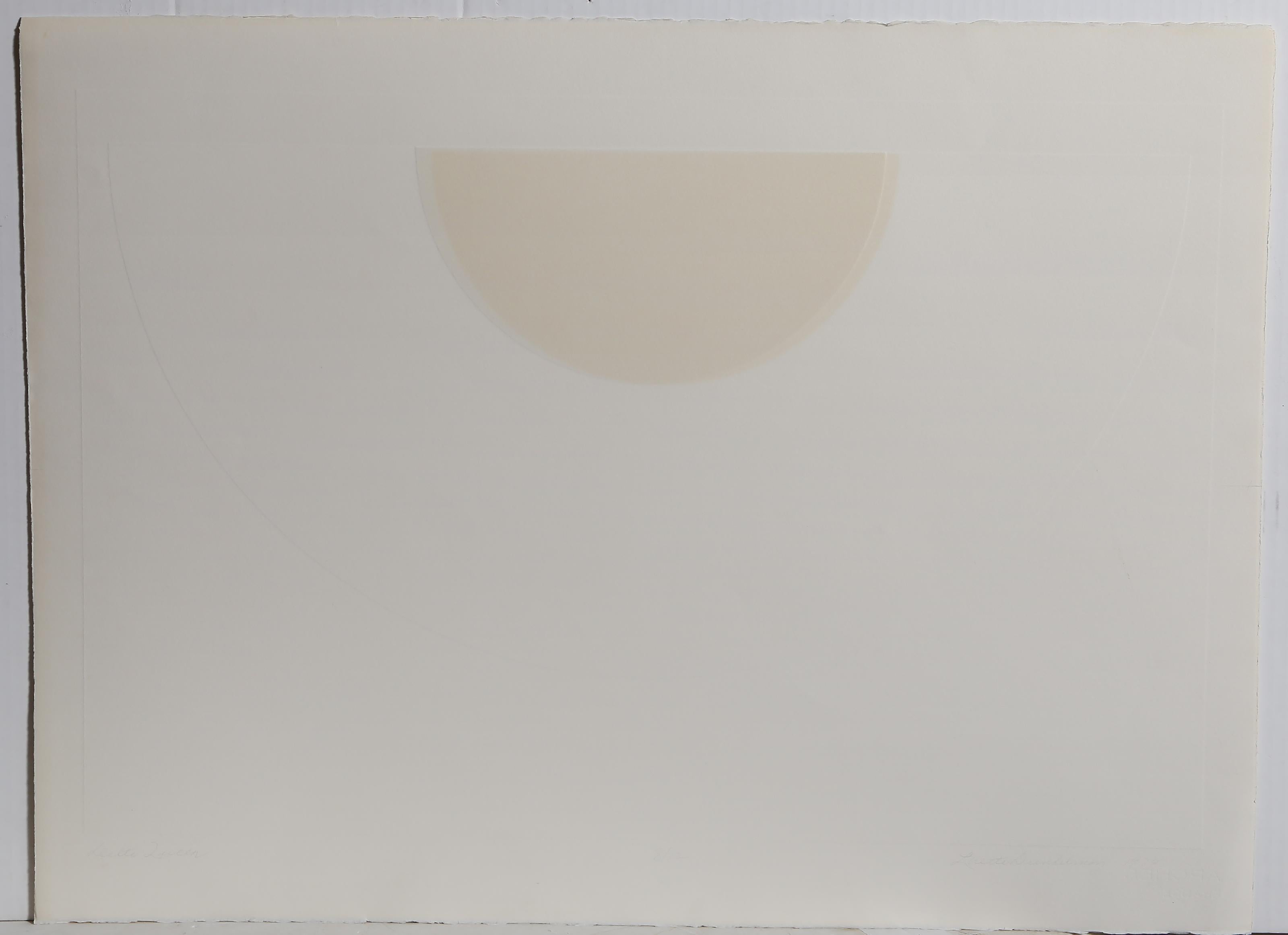 Little Queen, Minimalist Geometric Abstract Etching by Loretta Dunkelman For Sale 3