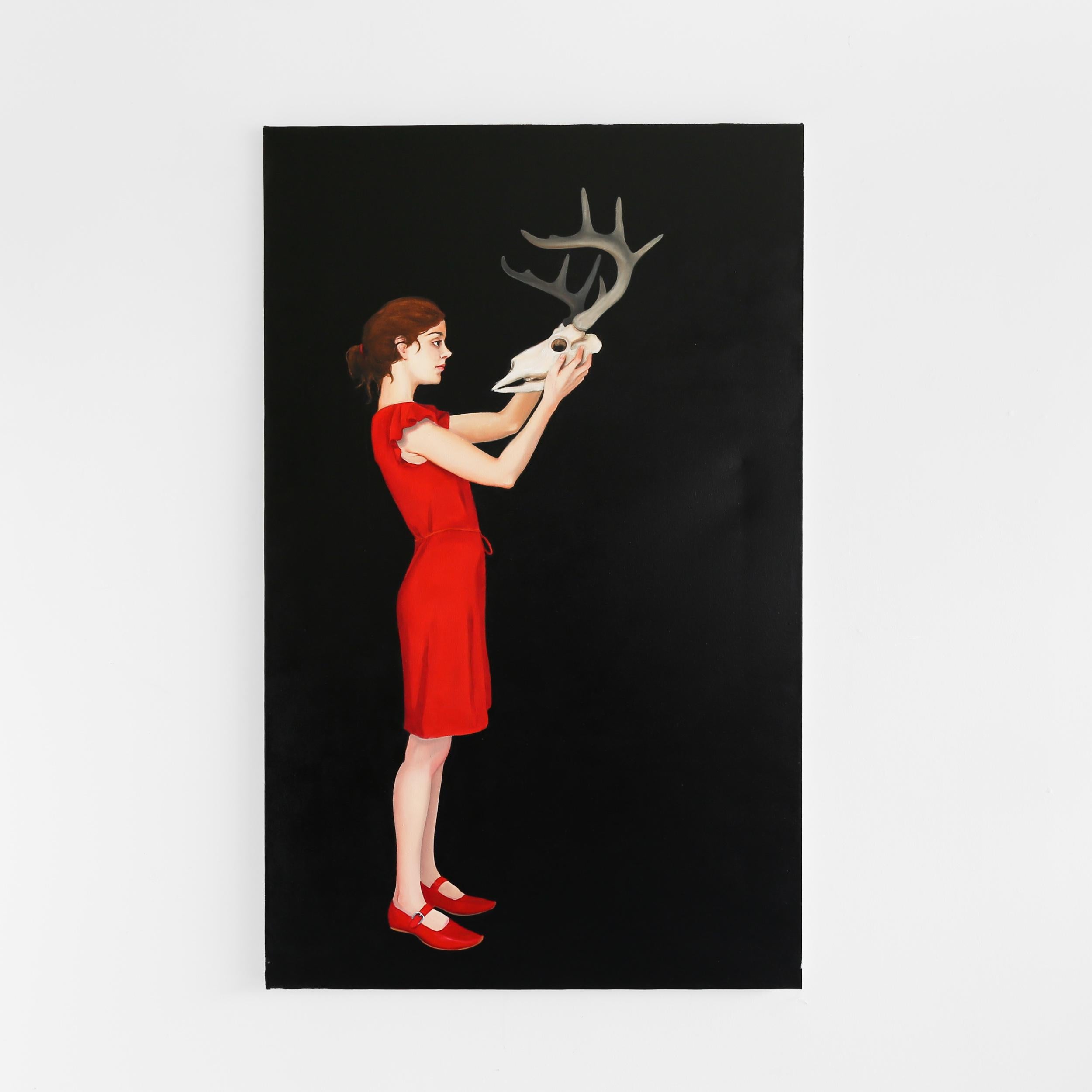 Red No. 2 dell'artista Loretta Hirsch è un olio figurativo nero, rosso e marrone e smalto su tela che misura 64 x 40 e ha un prezzo di $5.000.

Nata in Oklahoma e formatasi all'Atlanta College of Art, Loretta Mae Hirsch ha viaggiato per il mondo per
