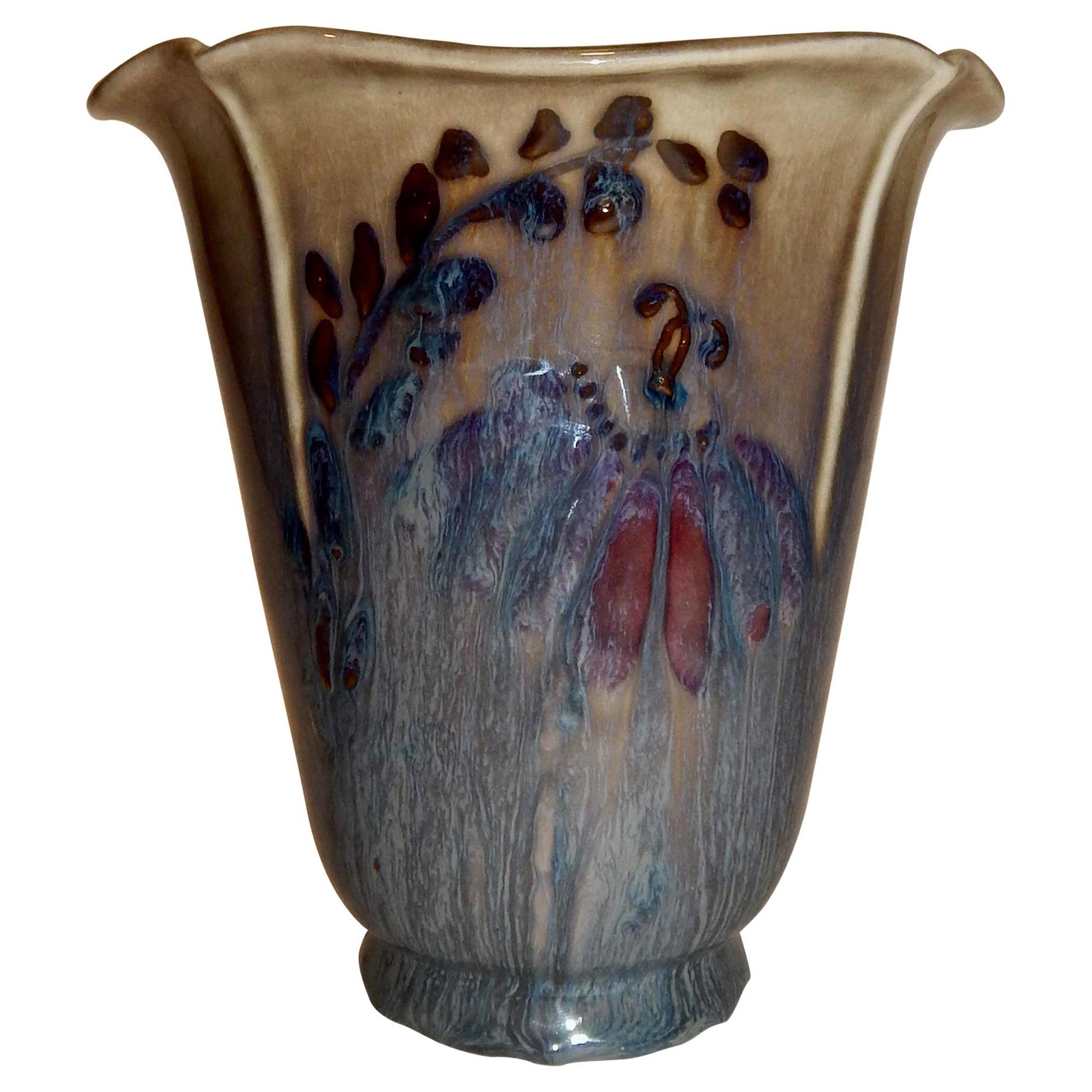 Vase à motifs floraux Loretta Holtkamp Rookwood, 1946