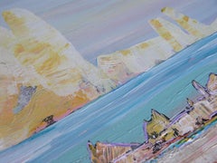 Beyond the Ice Wall, Painting, Acrylic on Canvas