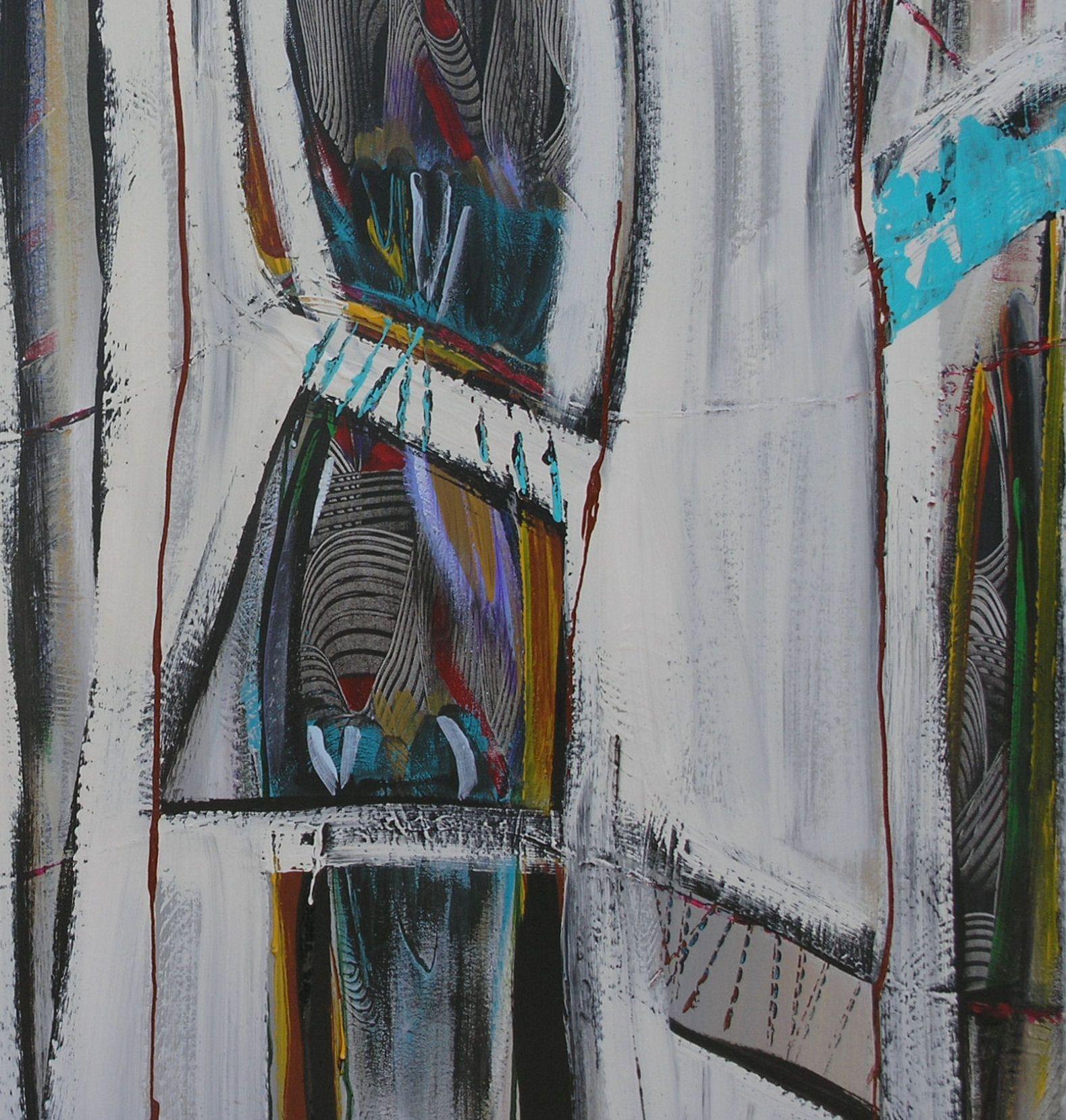 Bird of Paradise, Painting, Acrylic on Canvas For Sale 1