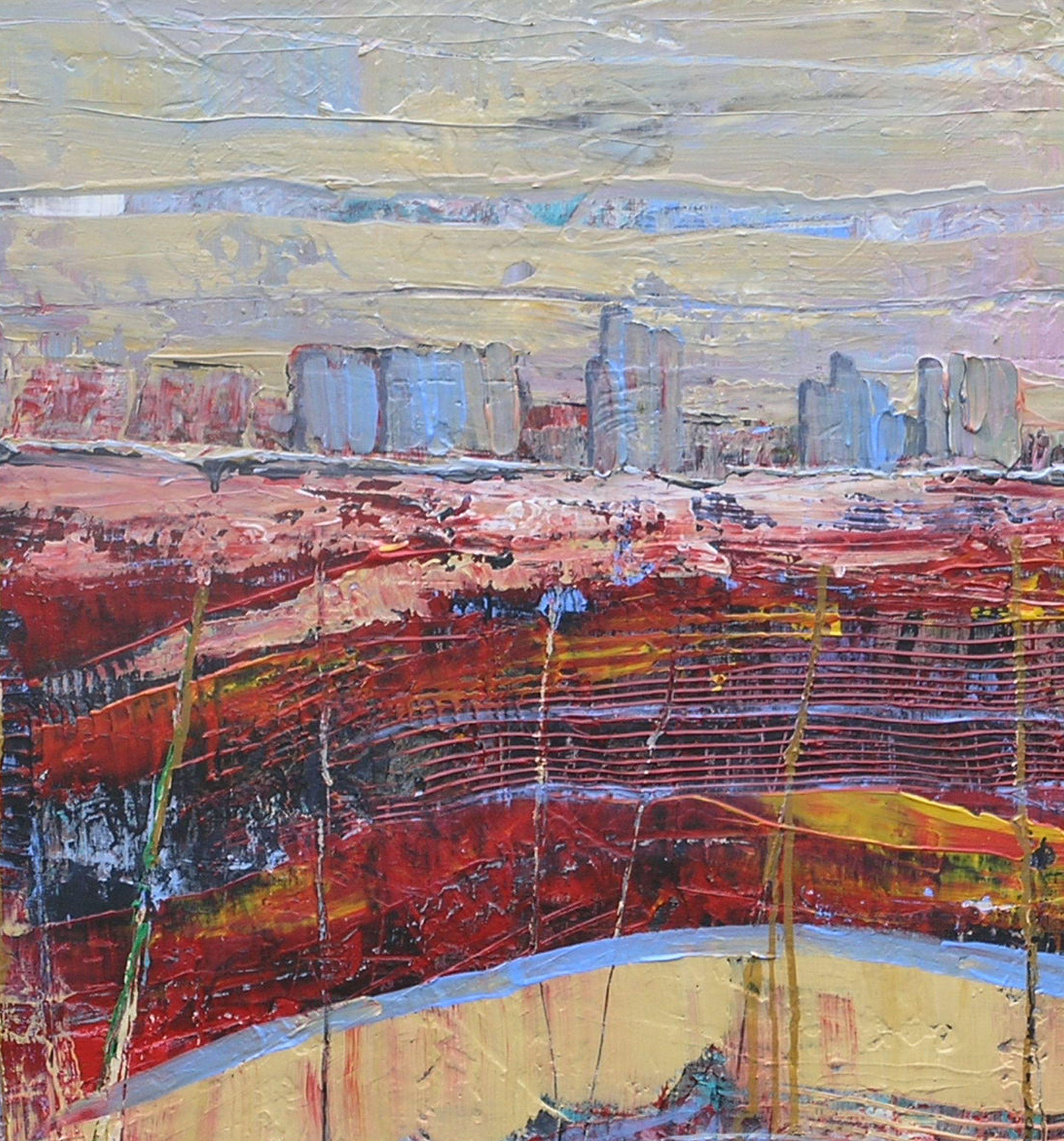 Per sempre e un giorno, Pittura, Acrilico su tela - Painting Astratto di Loretta Kaltenhauser