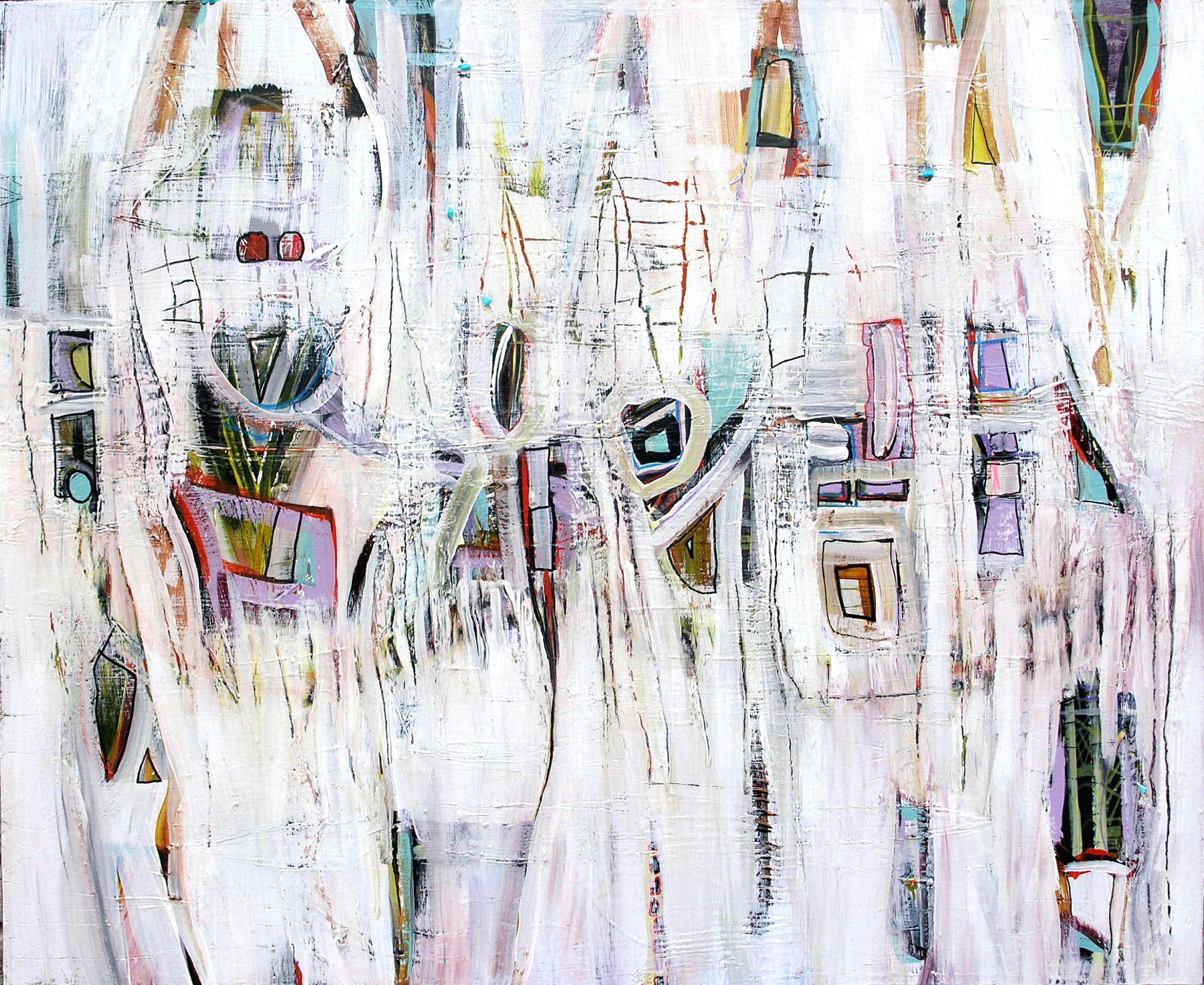 Abstract Painting de Loretta Kaltenhauser - Sr. Roboto, Pintura, Acrílico sobre lienzo