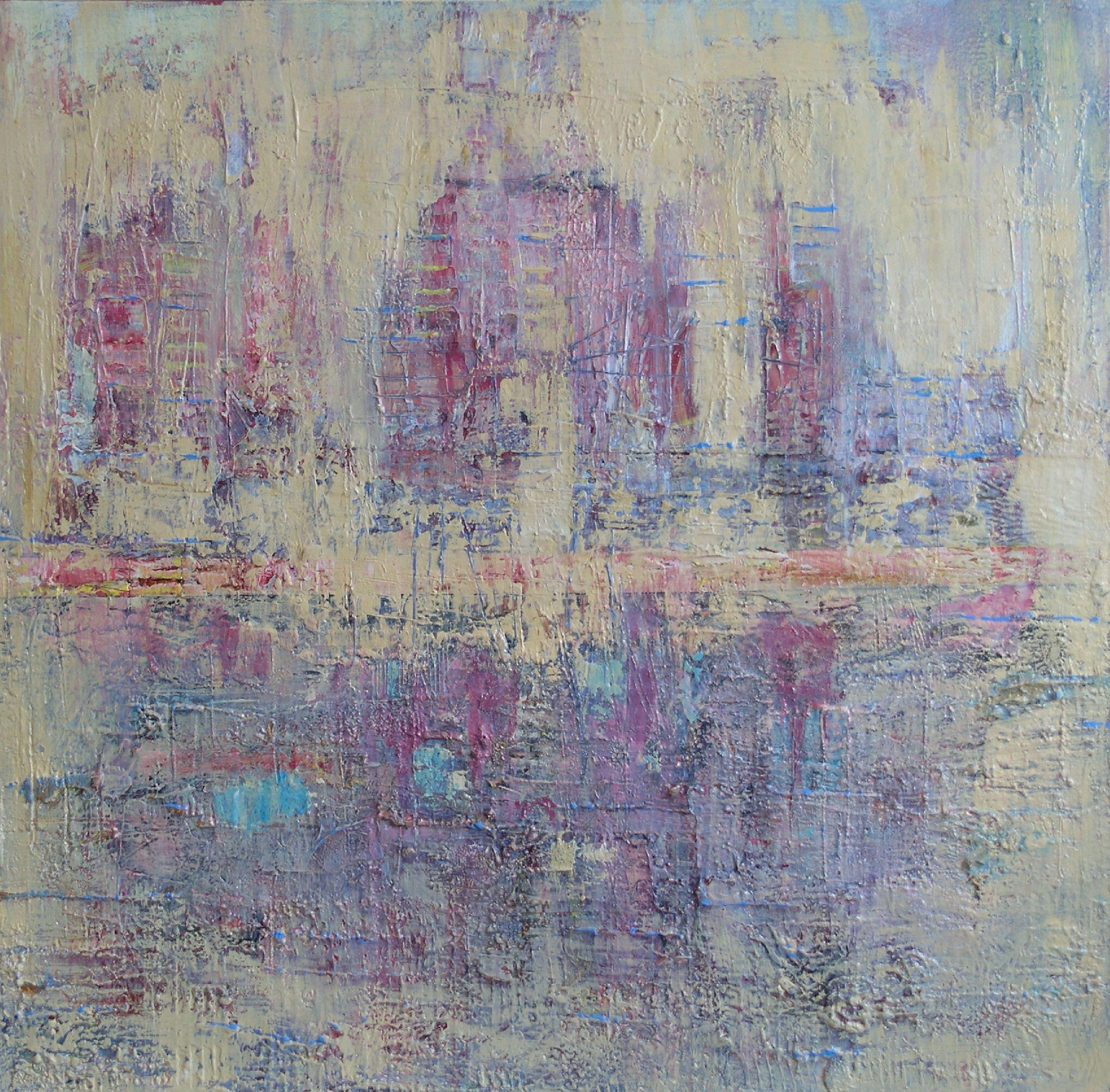 Purple Rain, Pittura, Acrilico su tela