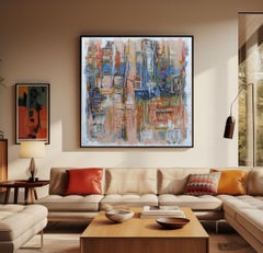 «Them Blues», pintura, acrílico sobre lienzo