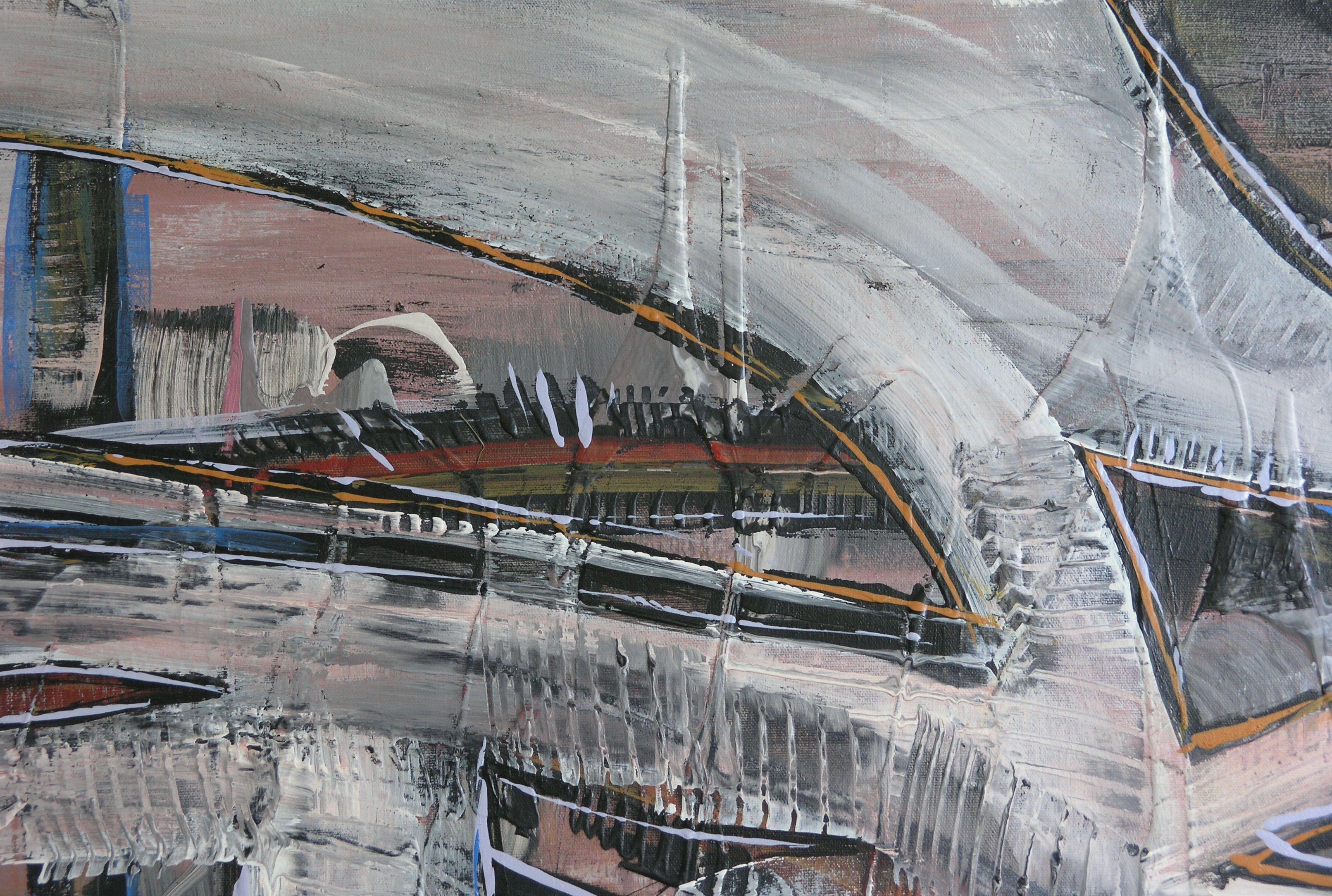 Sottopassaggio, Pittura, Acrilico su tela - Painting di Loretta Kaltenhauser