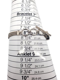 Lori Bonn Sterling Silver Peace Slide Bracelet # 19577