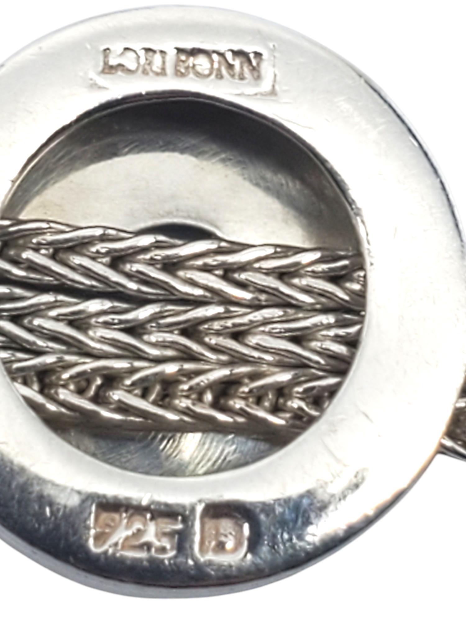 Women's Lori Bonn Sterling Silver Peace Slide Bracelet # 19577 For Sale
