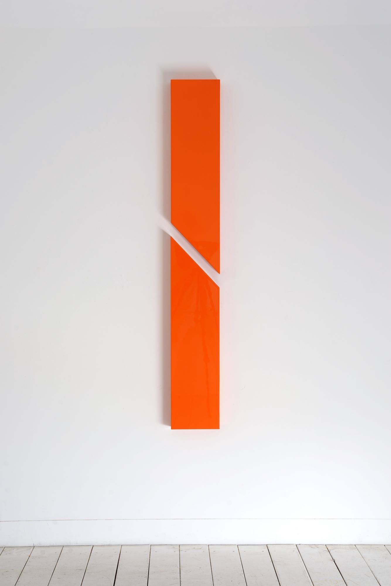  Lori Cozen-Geller Abstract Sculpture - Connection, orange