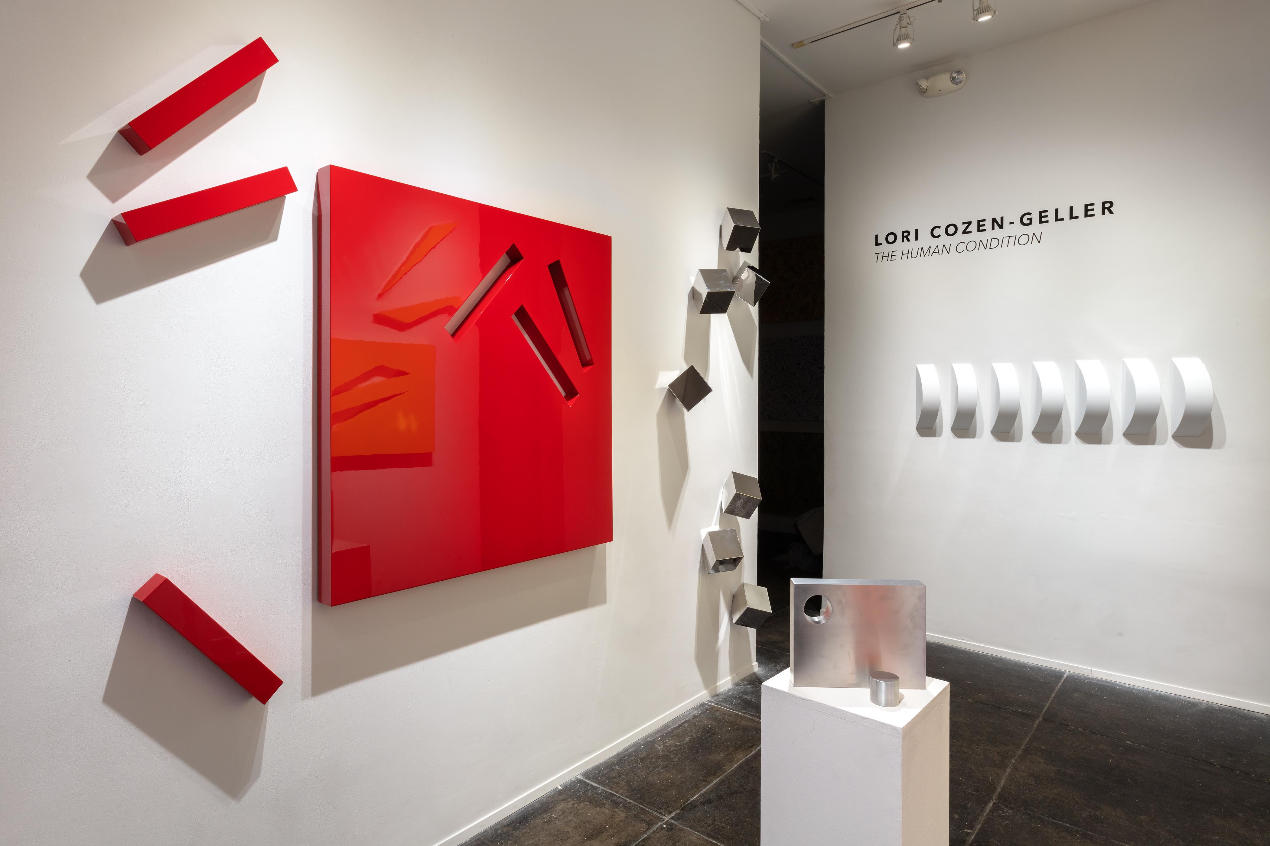 Patience (red) - Contemporary Sculpture by  Lori Cozen-Geller