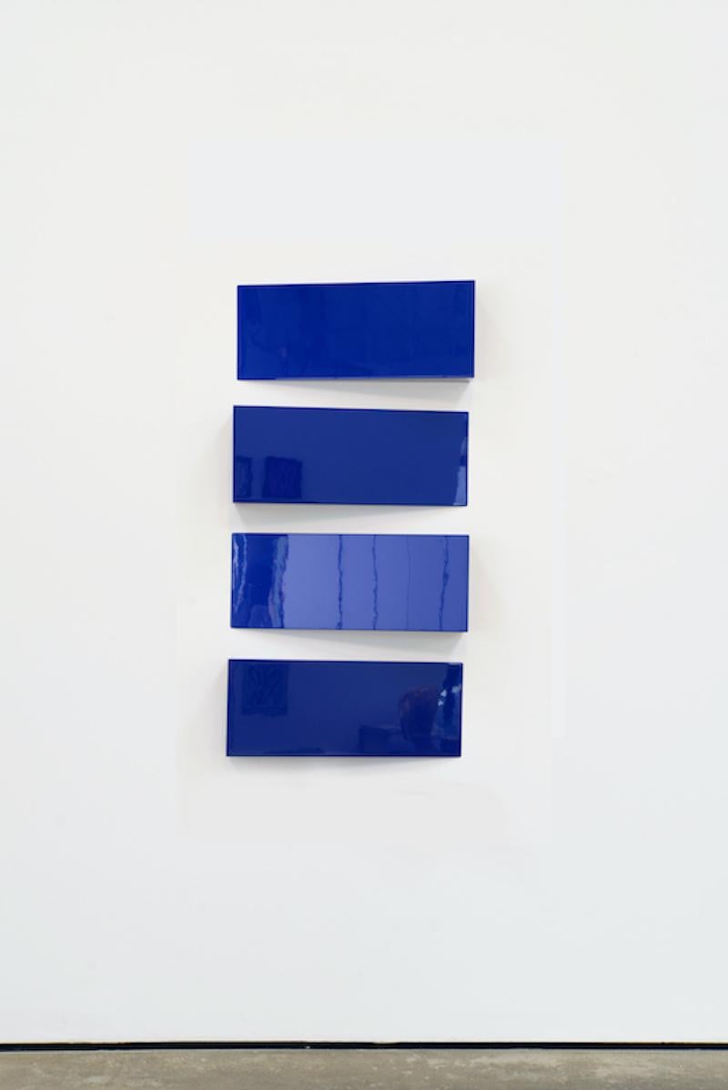Attitudes, Blue (4) - Sculpture by Lori Cozen-Geller
