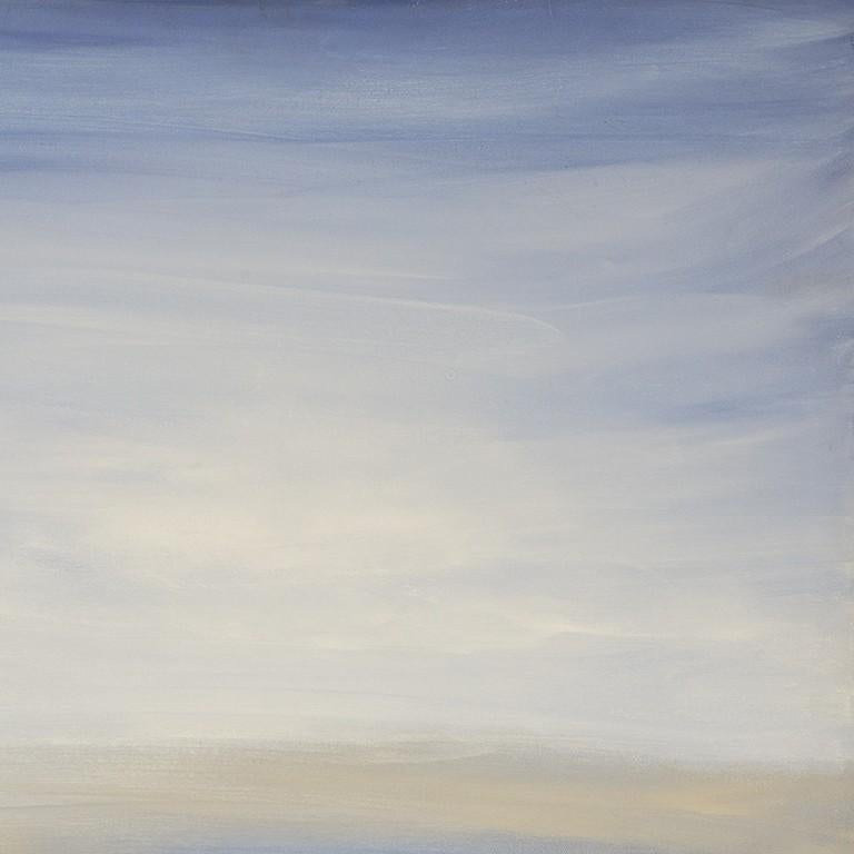 Weiße Sandsteine, Acrylmalerei des Abstrakten Expressionismus, zeitgenössische Kunst (Grau), Abstract Painting, von Lori Dubois