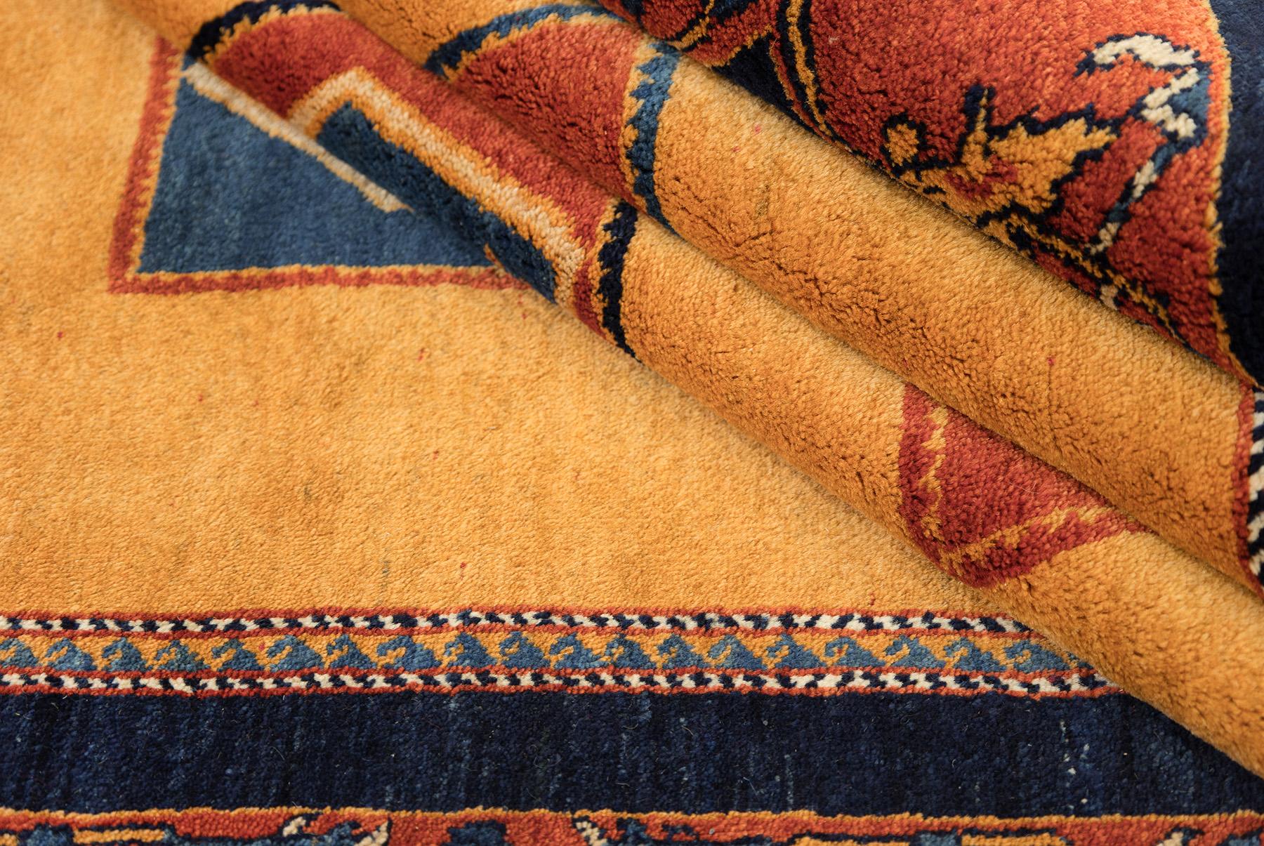 Wool Lori Gabbeh (deep red, navy blue, ivory, soft beige, 10'9