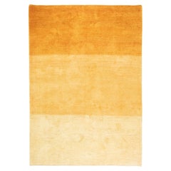 Tappeto Lori Gabbeh, annodato a mano, 8,7 × 5,5 piedi - Giallo caldo e oro morbido