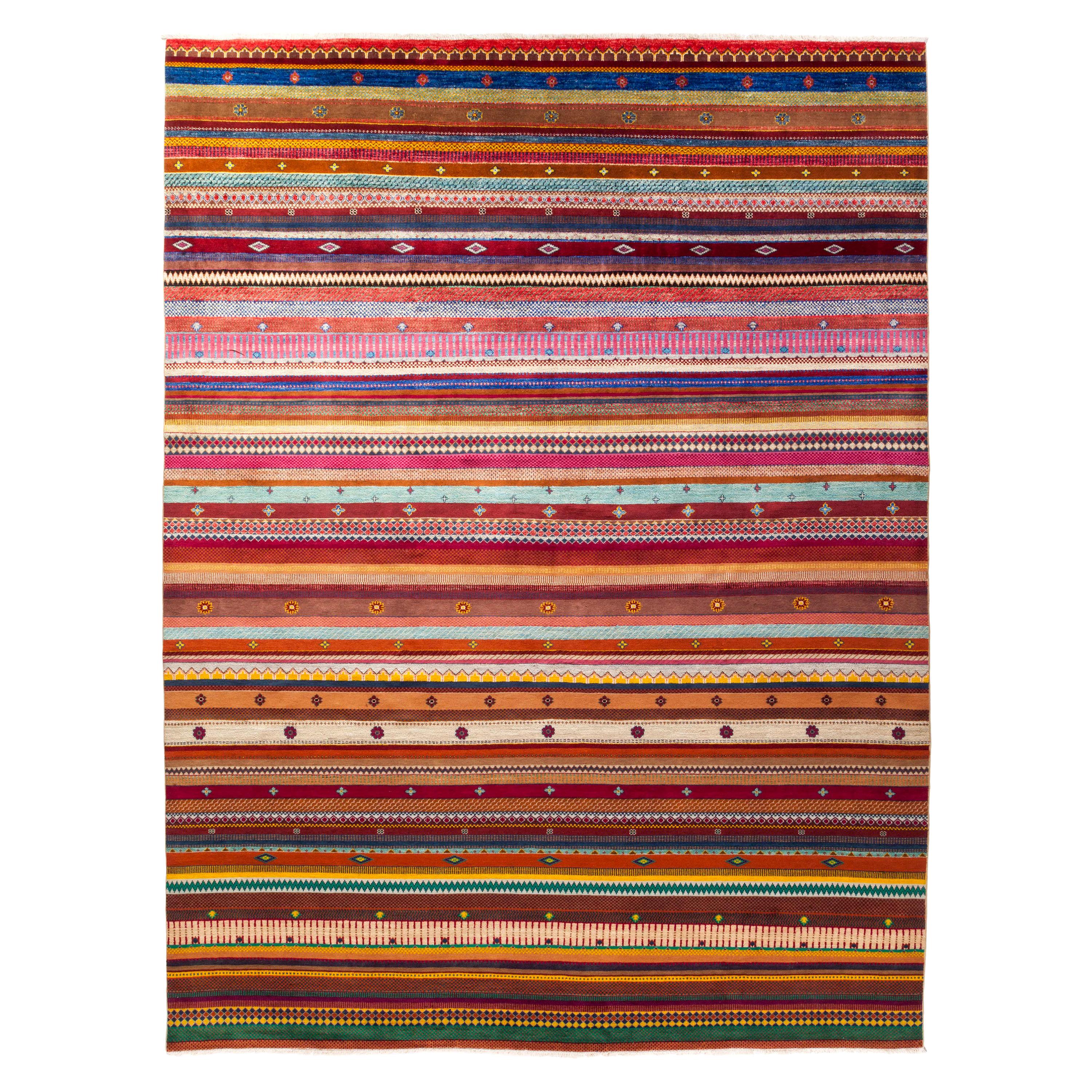 Loom 05, Hand Knotted Area Rug with New Zealand Wool, by Thirty Six