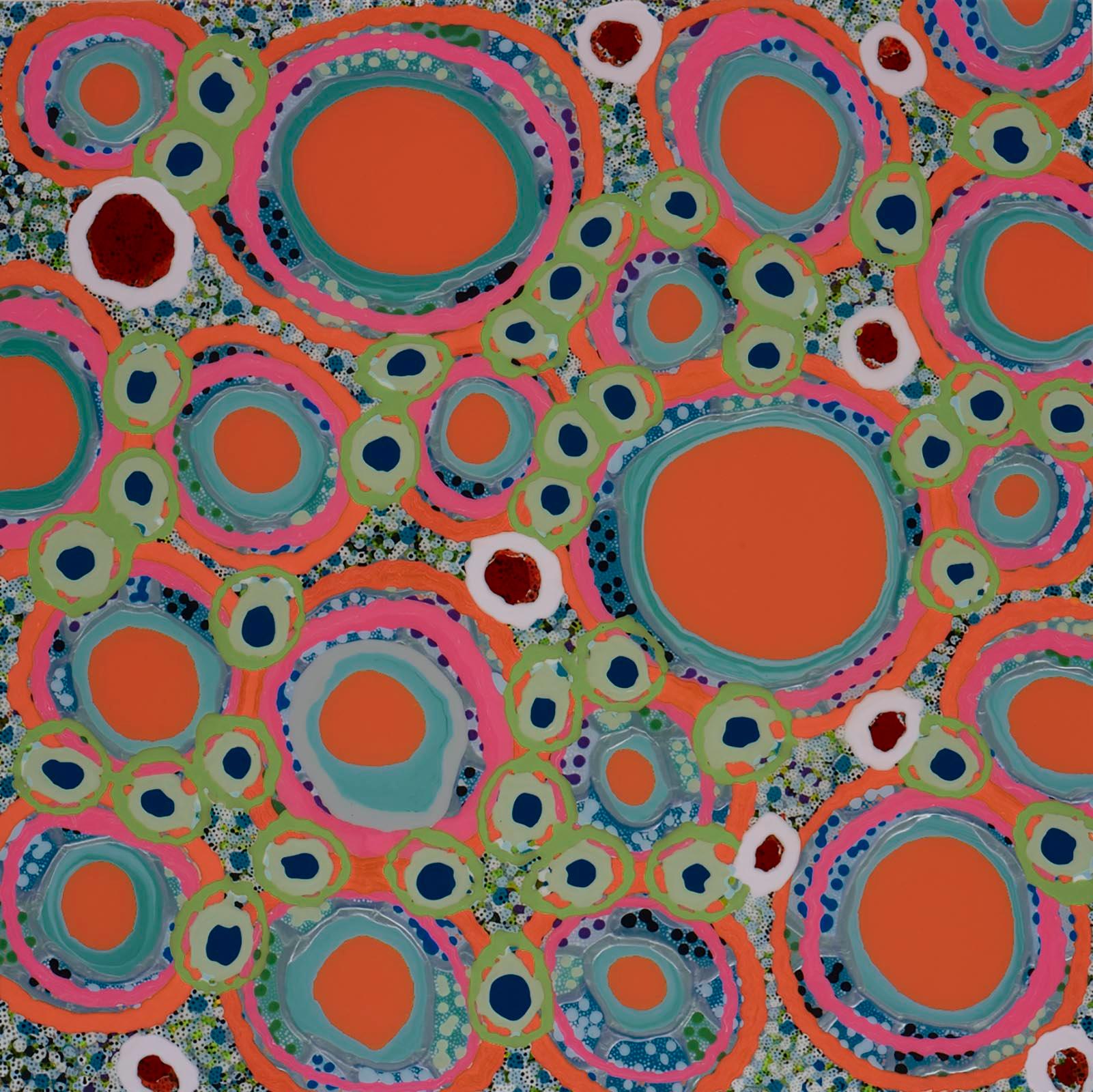 Lori Kirkbride Abstract Painting - Hotspot