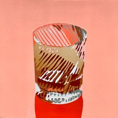 Cocktail au bourbon:: peinture pop art festive de nature morte
