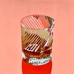 Bourbon Cocktail:: festliches Pop-Art-Stilllebengemälde