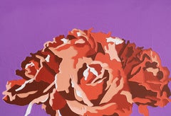 08 Flower Painting, 2023, Acrylic and tinted MSA varnish on panel, pop art