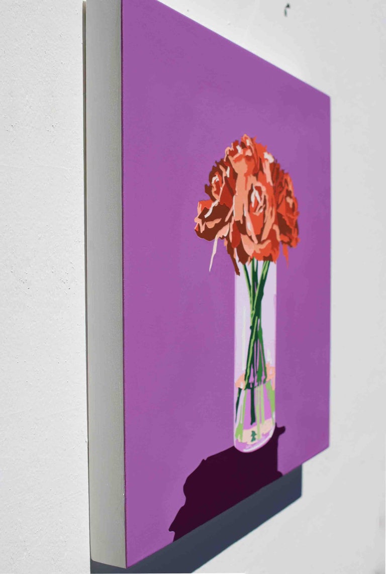 Lori Larusso 08 Flower Painting, 2023, Acrylic and tinted MSA varnish