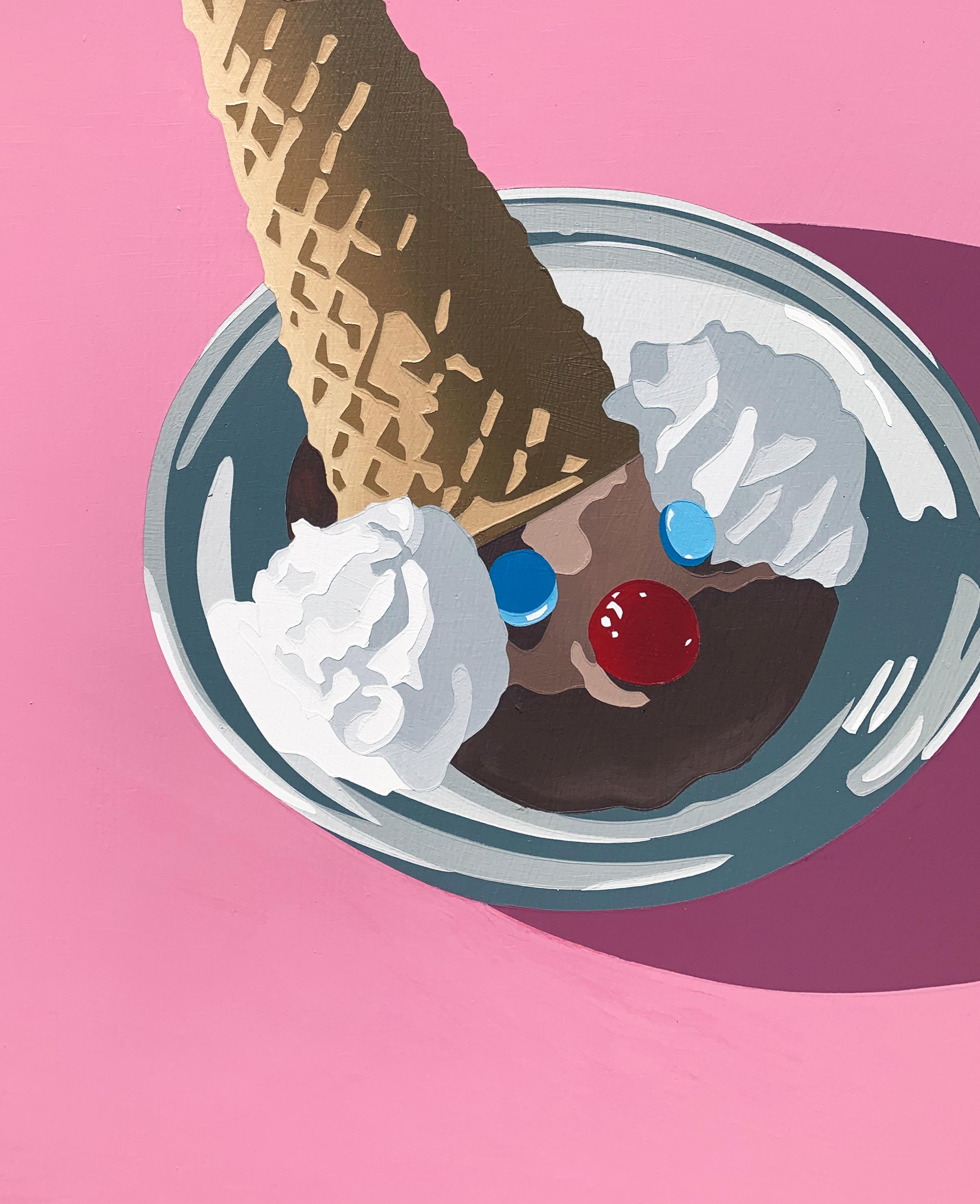 Encanto Frío (Risitas de Chocolate) bodegón de comida pintura pop art - Painting Arte pop de Lori Larusso 