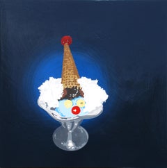 Cold Charmer (Cotton Candy Carlie) food still life pop art painting