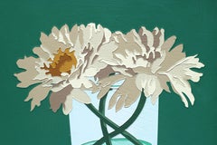 Flower Painting 21, 2023, Acrilico e vernice MSA colorata su pannello, Pop Art