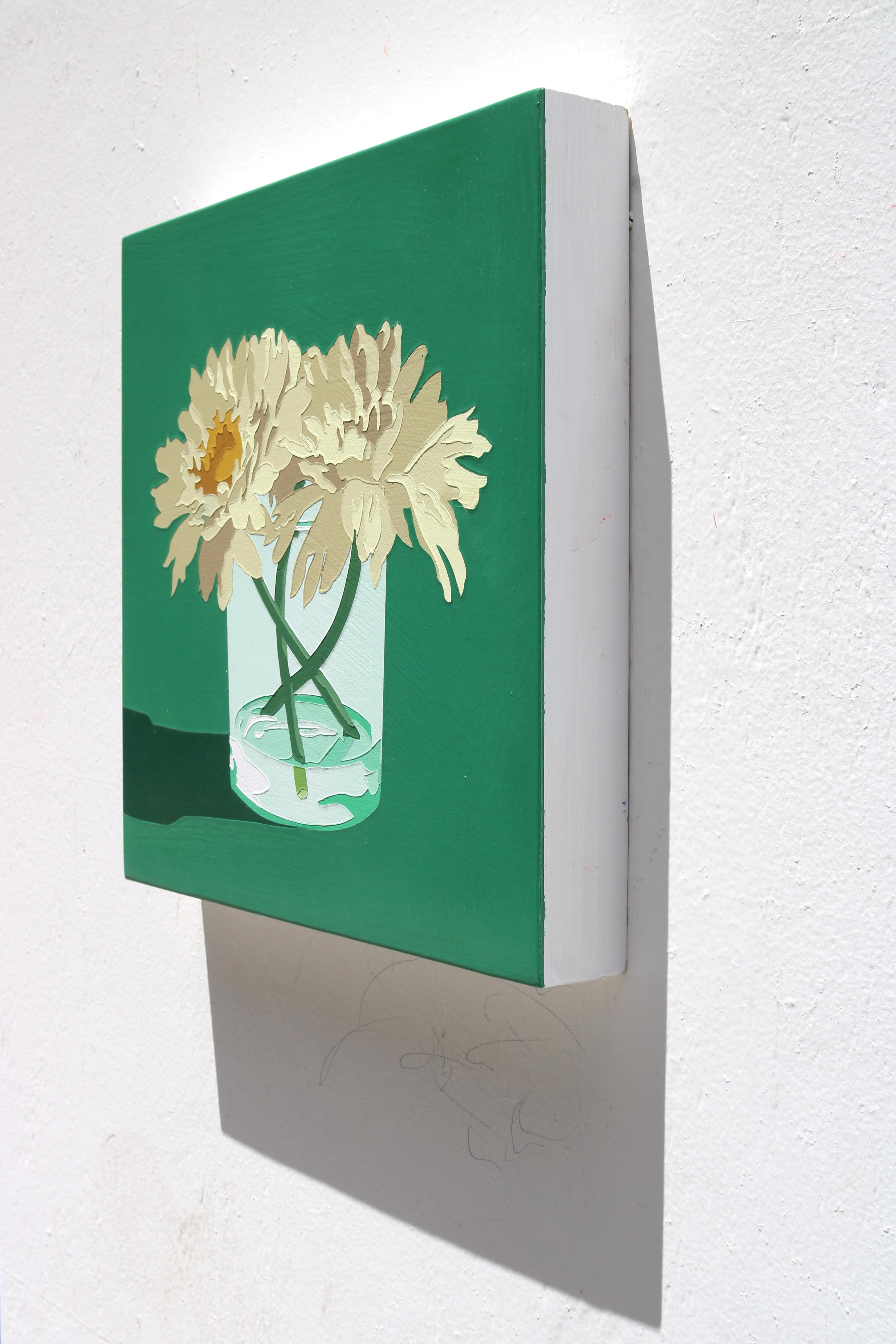 Blumengemälde, 21, 2023, Acryl und getönter MSA-Lack auf Tafel, Pop Art (Pop-Art), Painting, von Lori Larusso 