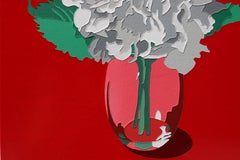 Flower Painting 30, 2023, Acrylic and tinted MSA varnish on panel, Pop Art