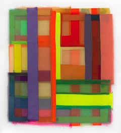 Cast, abstract colorful fabric sculpture, 2023