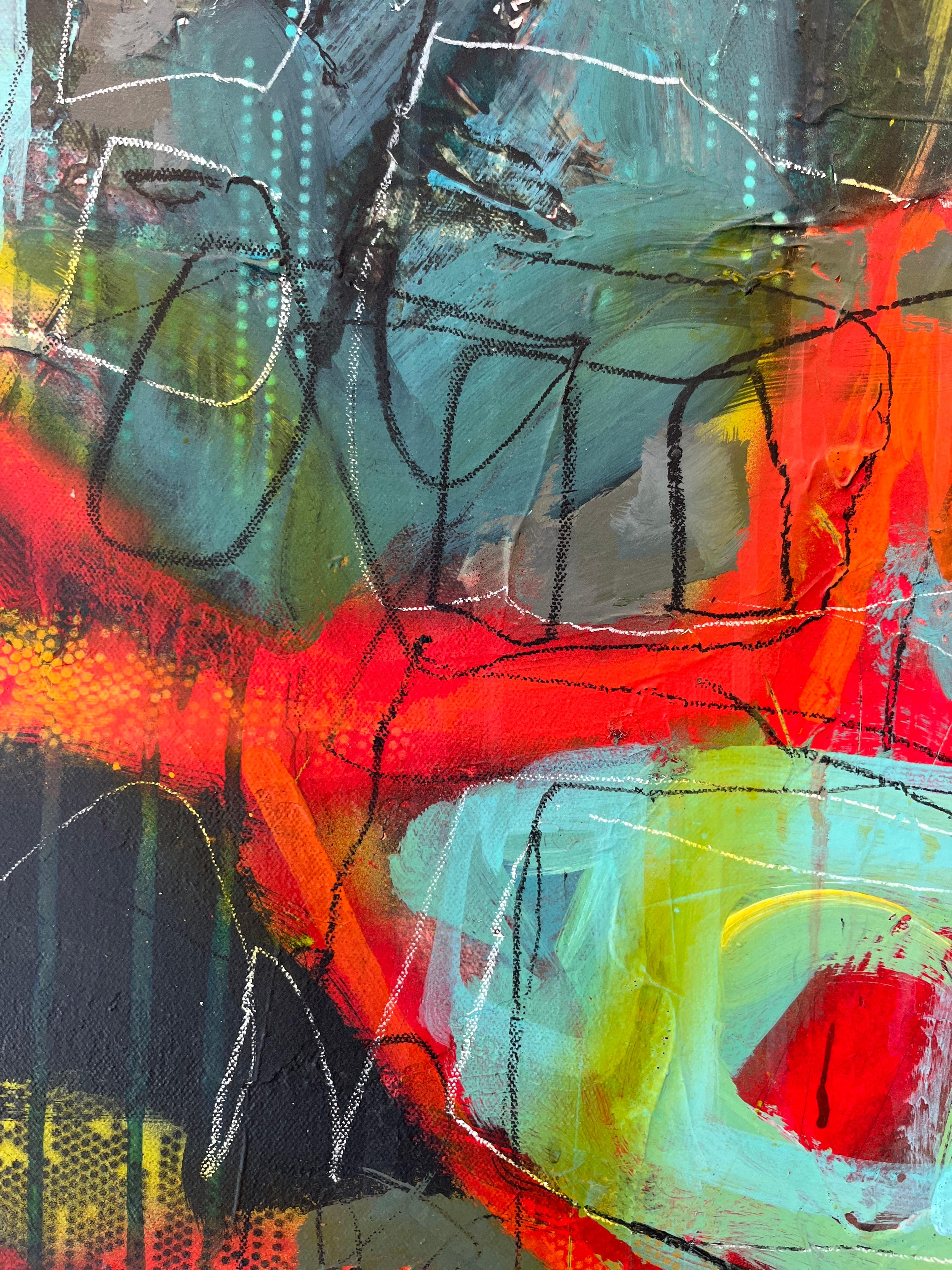 Concrete Capital II - originale abstrakte moderne Malerei - Kunstwerk - Contemporary Art im Angebot 2