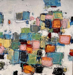 Electric Debris - original abstract expressionism painting - contemporary art