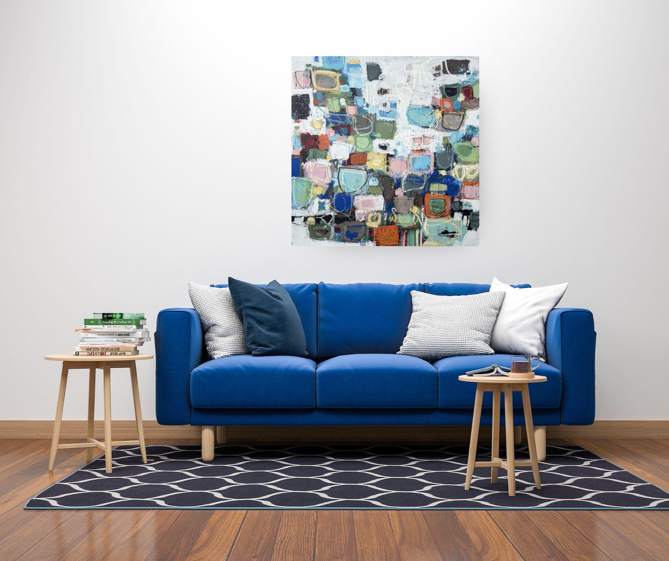 Lucid Accumulation - original abstract expressionism painting - contemporary art - Painting by Lori Mirabelli 