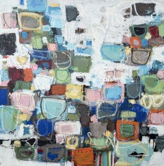 Acumulación lúcida - pintura original expresionismo abstracto - arte contemporáneo