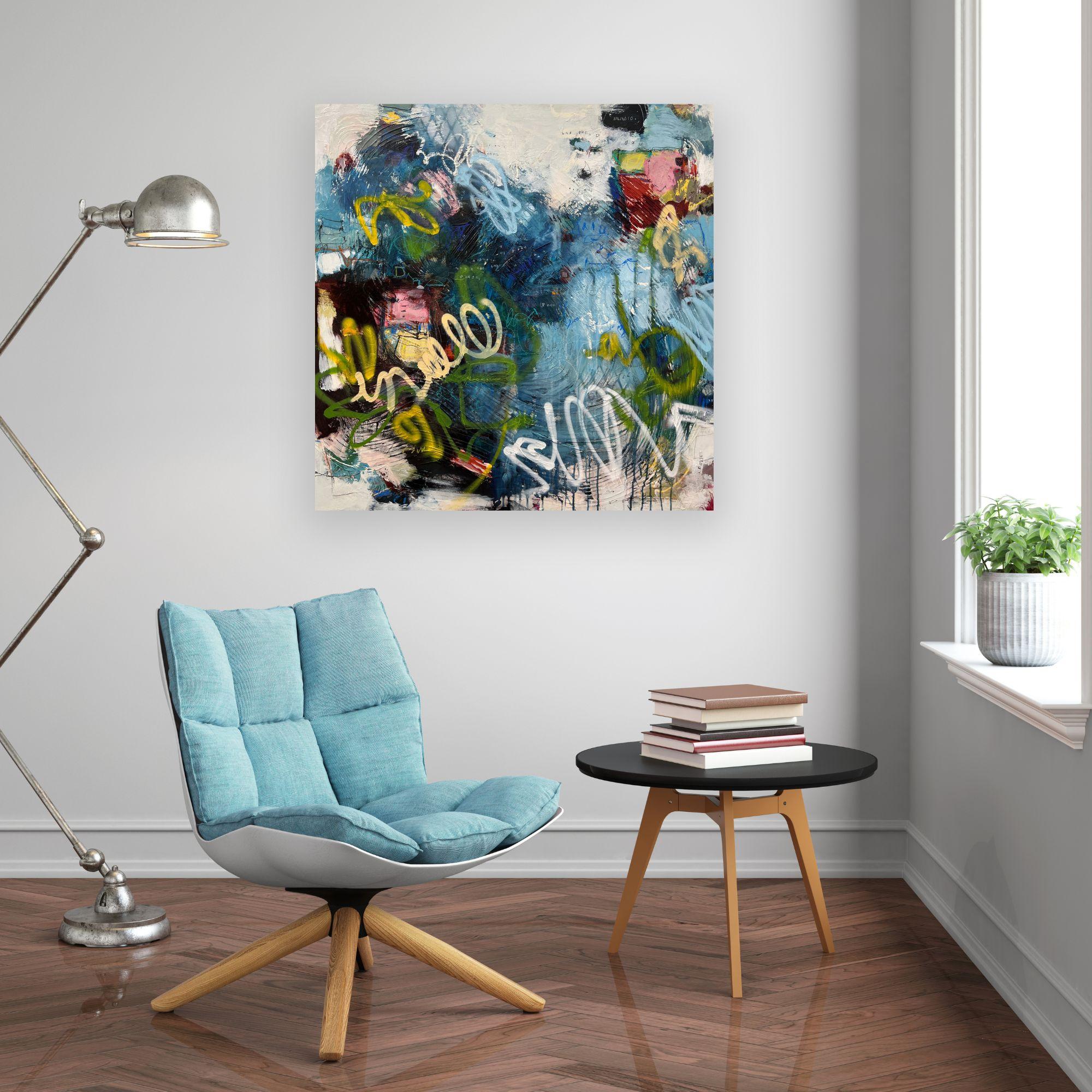 Resonance in Motion- original abstract expressionism painting - contemporary art - Painting by Lori Mirabelli 