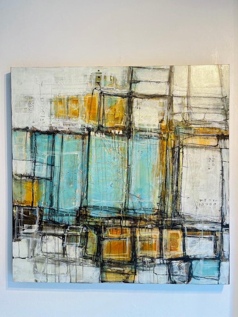 Lori Mirabelli Retro Vibe 1 Abstract Expressionism Cubism Surreal