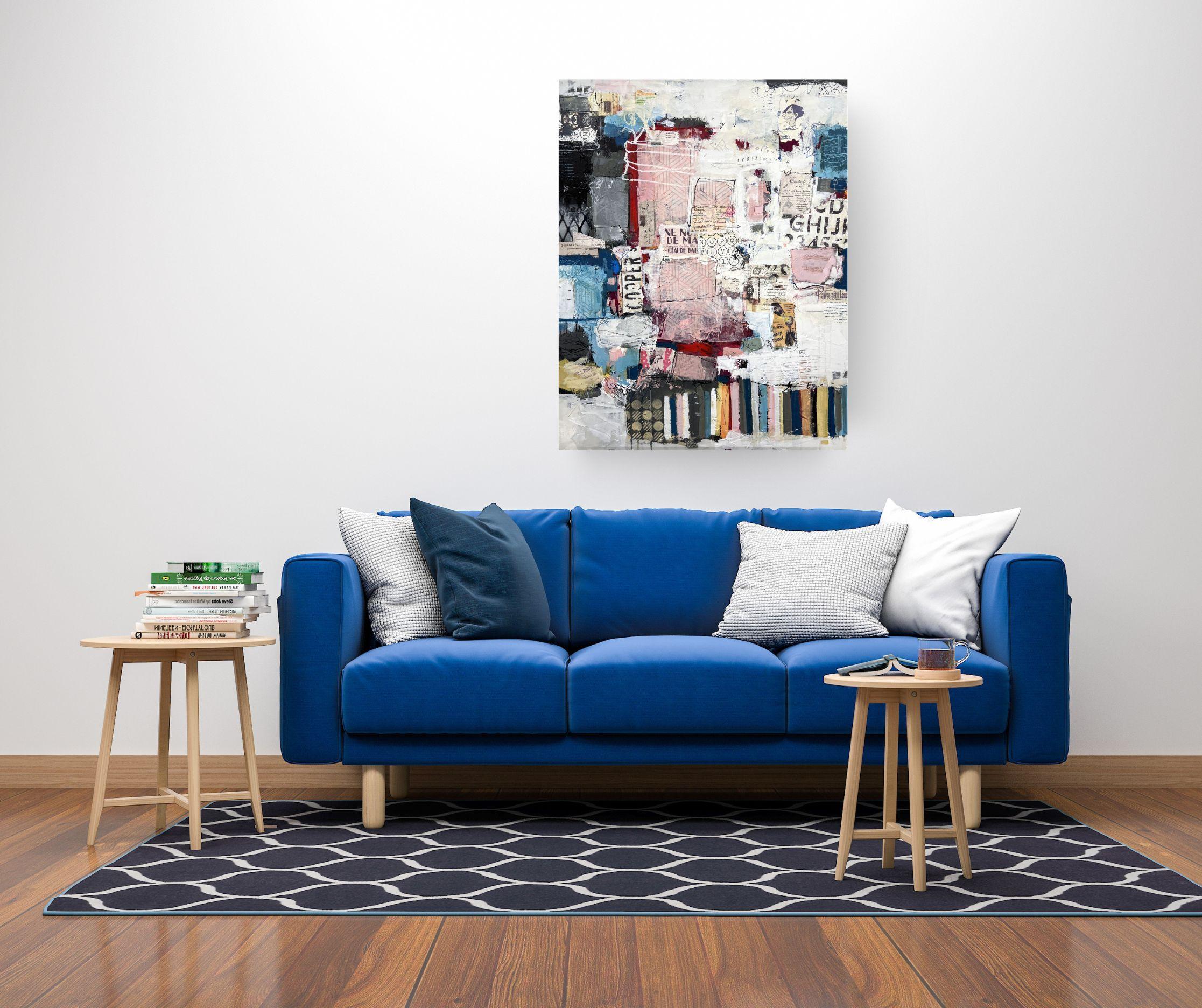 Soft Armor - original abstract expressionism painting - contemporary art - Painting by Lori Mirabelli 