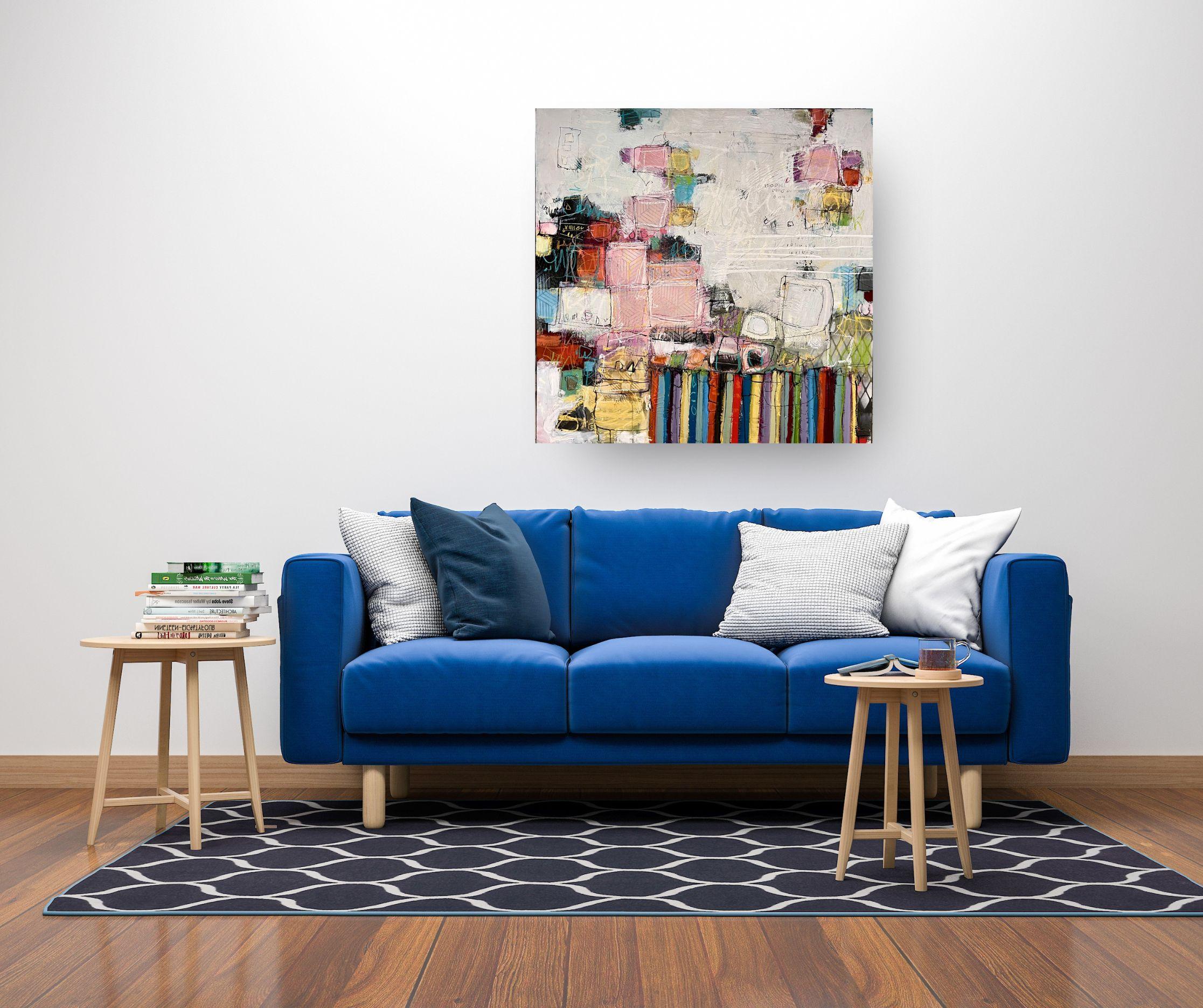 Static Choreography- original abstract expressionism painting - contemporary art - Painting by Lori Mirabelli 