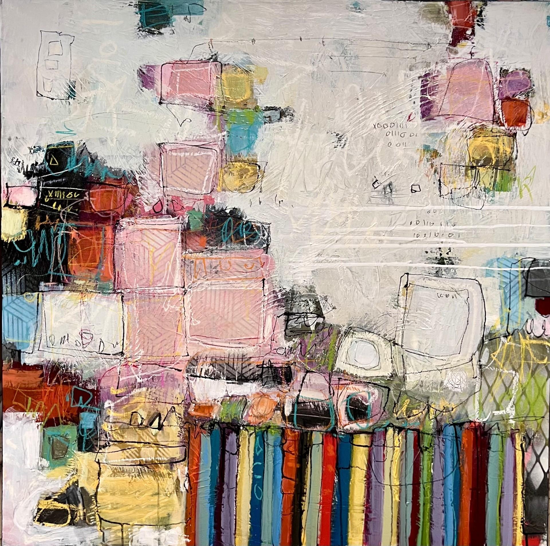 Static Choreography- original abstract expressionism painting - contemporary art