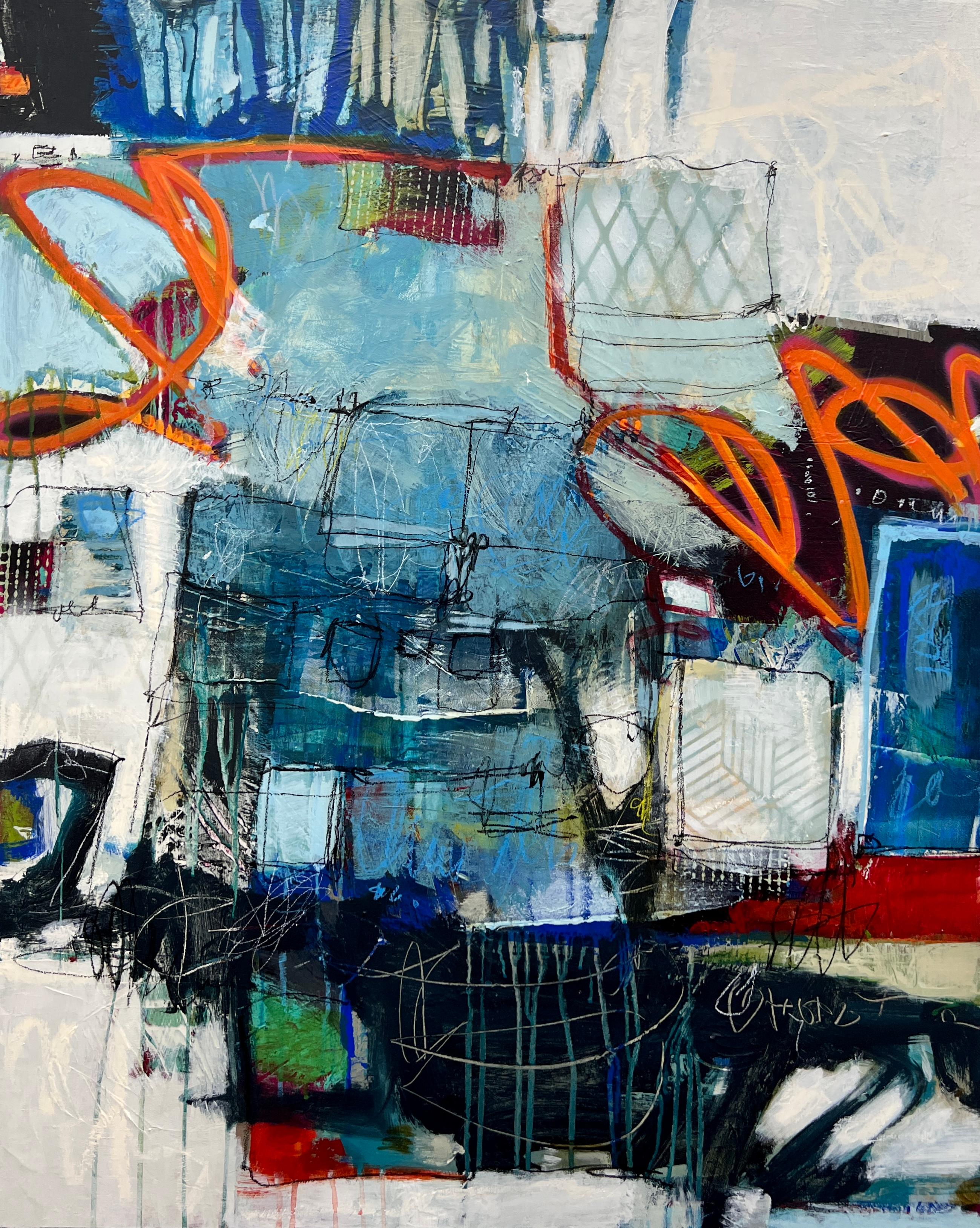 Unfolded Layers 2 - original abstrakter expressionismus malerei - zeitgenössische kunst