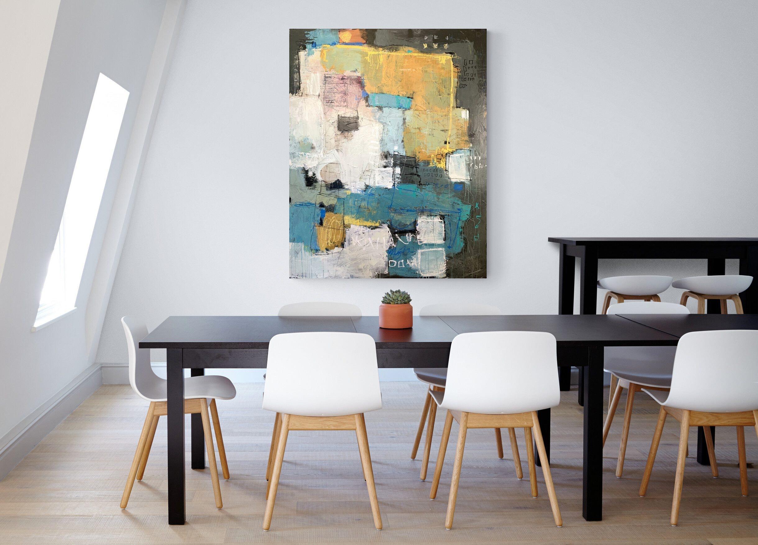 Where to Next-original abstract expressionism modern painting-contemporary Art For Sale 3