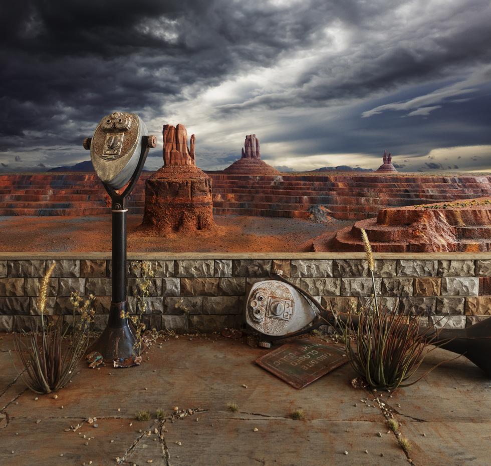 Lori Nix and Kathleen Gerber Still-Life Photograph - Fall Monument