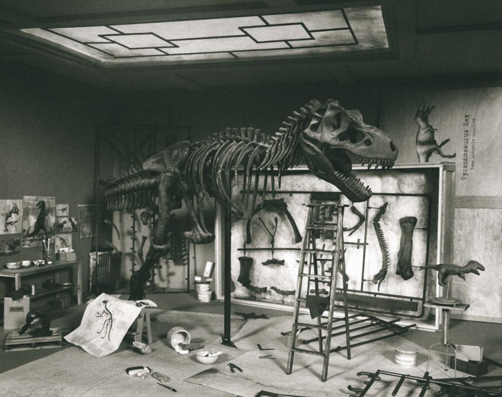 Lori Nix and Kathleen Gerber Black and White Photograph – T-Rex