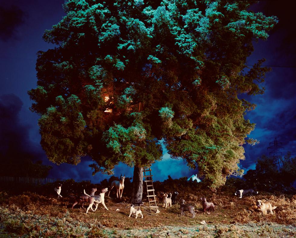 Lori Nix and Kathleen Gerber Still-Life Photograph – Treehouse-Baumholz