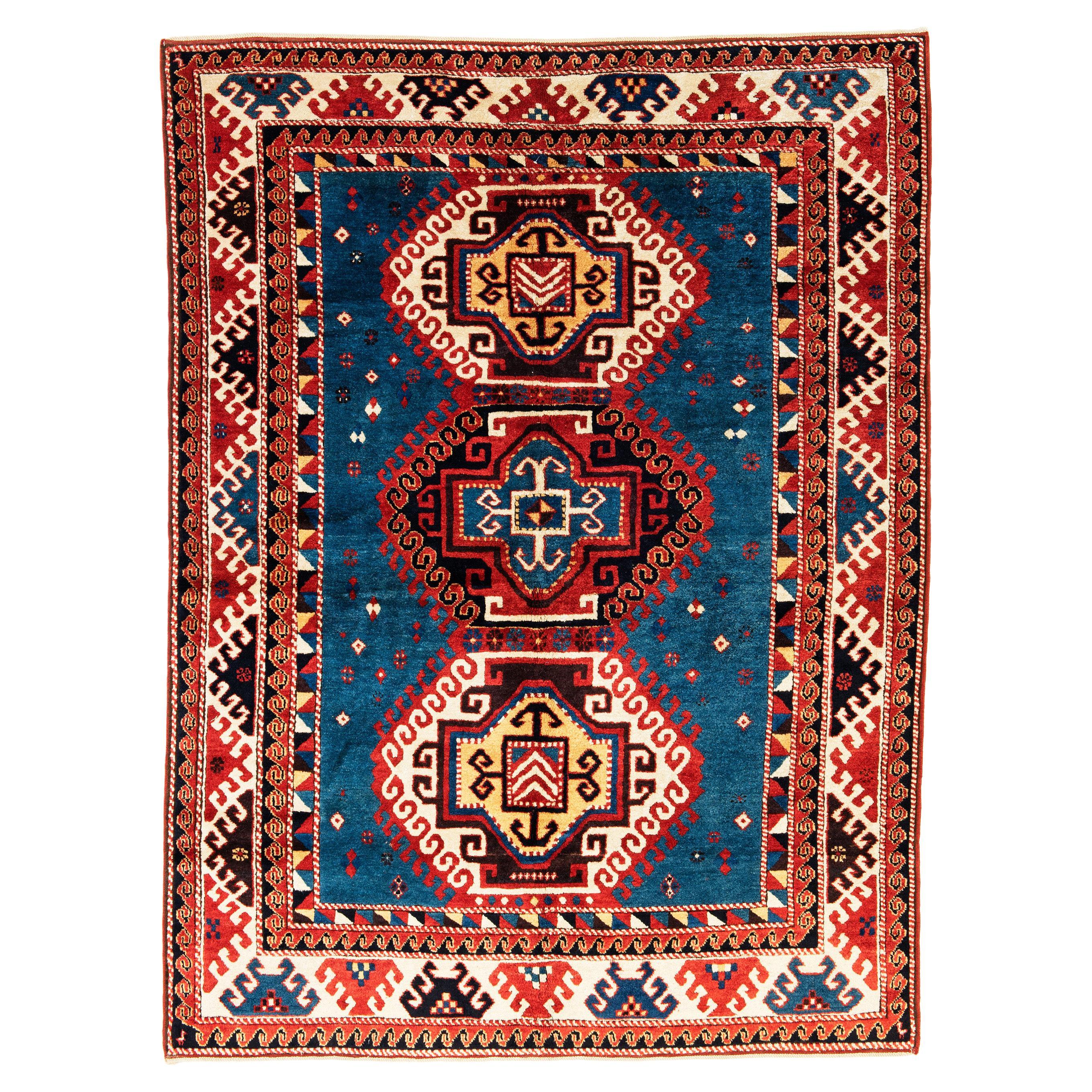 One of a Kind Lori Pambak Kazak Style Rug For Sale