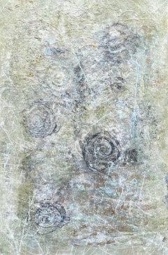 'Myst' by Lori Poncsak - Textured Contemporary Abstract Painting - Muted Tones
