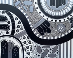 'Night Roads' by Lori Poncsak - Abstract Urban Landscape - Abstract Geometric