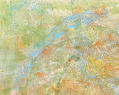 Lori Poncsak - "Pastoral" - Colorful Vibrant Textured Splatter Abstract Artwork in Pastel Tones "Pastoral" - Colorful Vibrant Textured Splatter Abstract Artwork in Pastel Tones